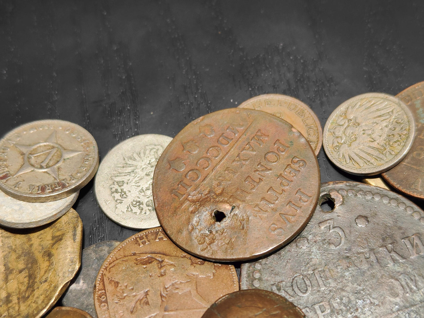 Old Antique Coins for Collecting Revival or Crafting. Some Dug Up, Some with Holes, Scratches Collectible Supplies Bulk Coin Lot Numismatics