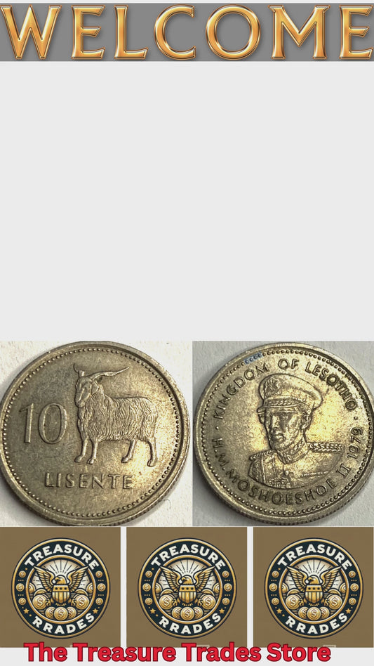 Historic Lesotho 10 Lisente Coin (1979) - Limited Mintage, Unique Collectors’ Find!