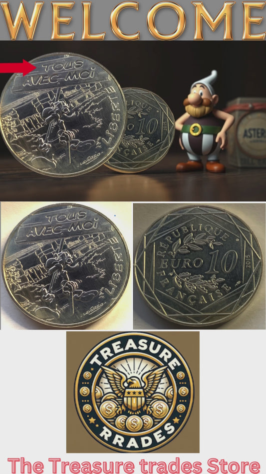 Exclusive Asterix Silver Coin - LIBERTÉ Tous Avec Moi - Only 125,000 Minted!